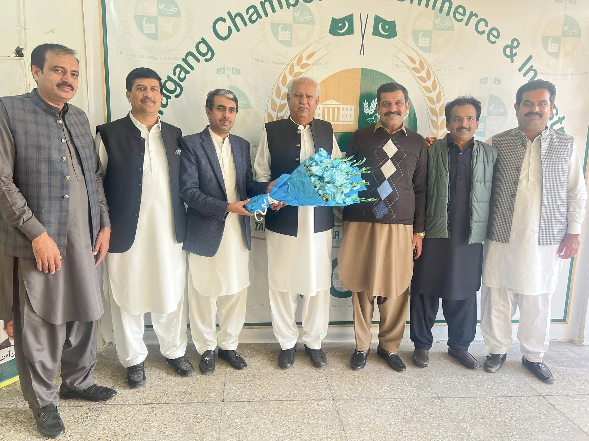 Felicitation ceremony at the TCCI Chamber office
